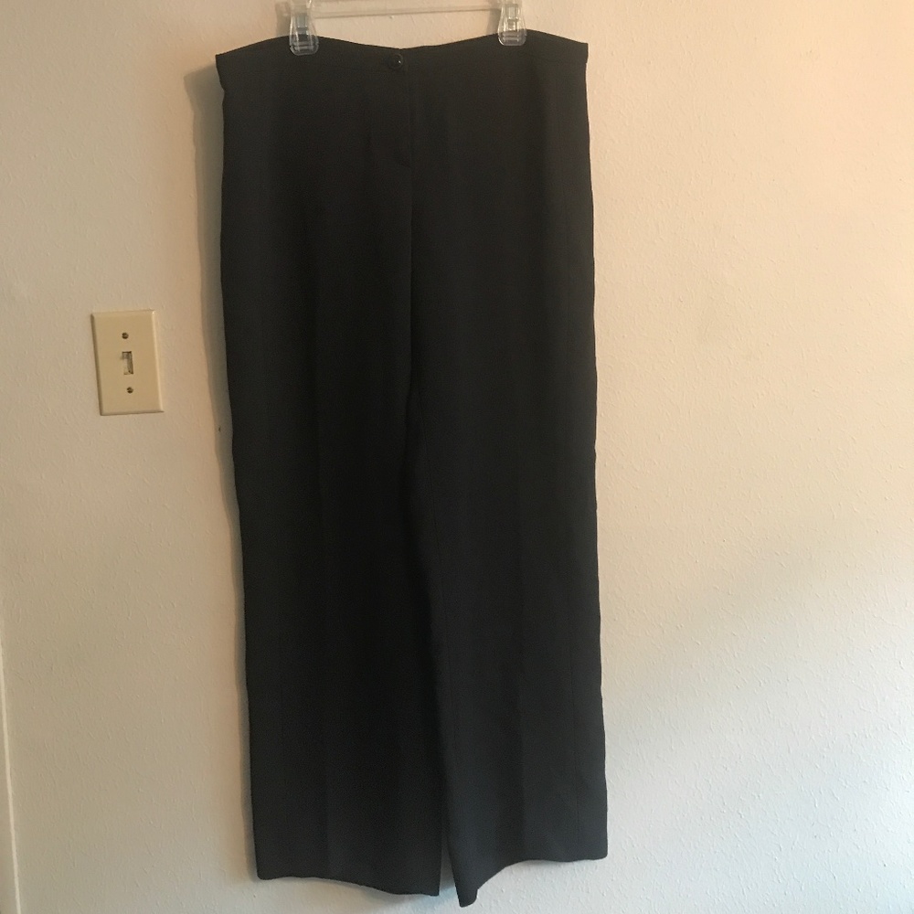 Chanel silk black trousers
